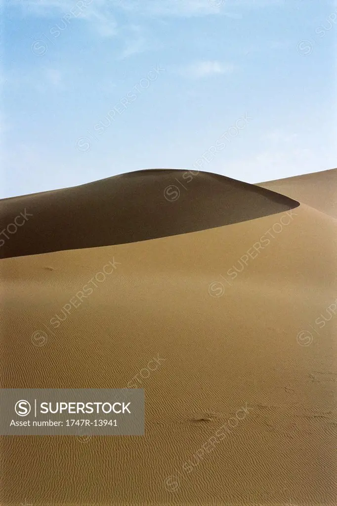 Dunes in Sahara desert, Morocco, landscape