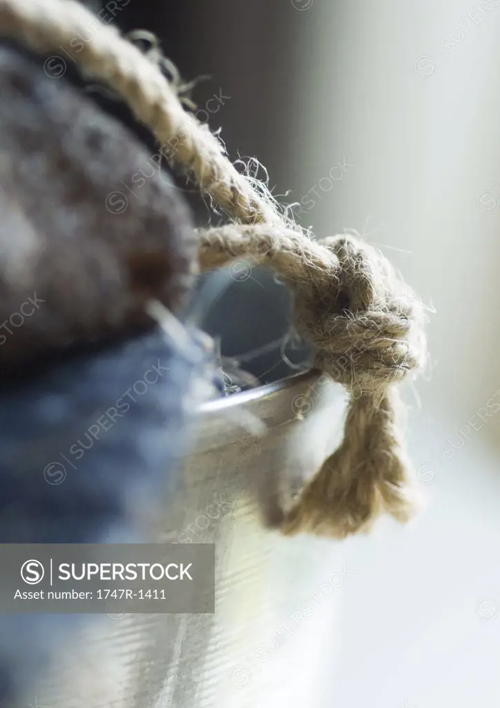 Rope detail, extreme close-up