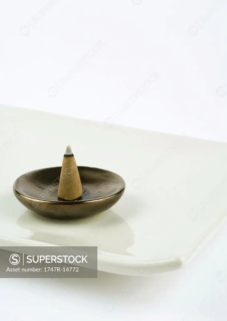 Incense in incense holder