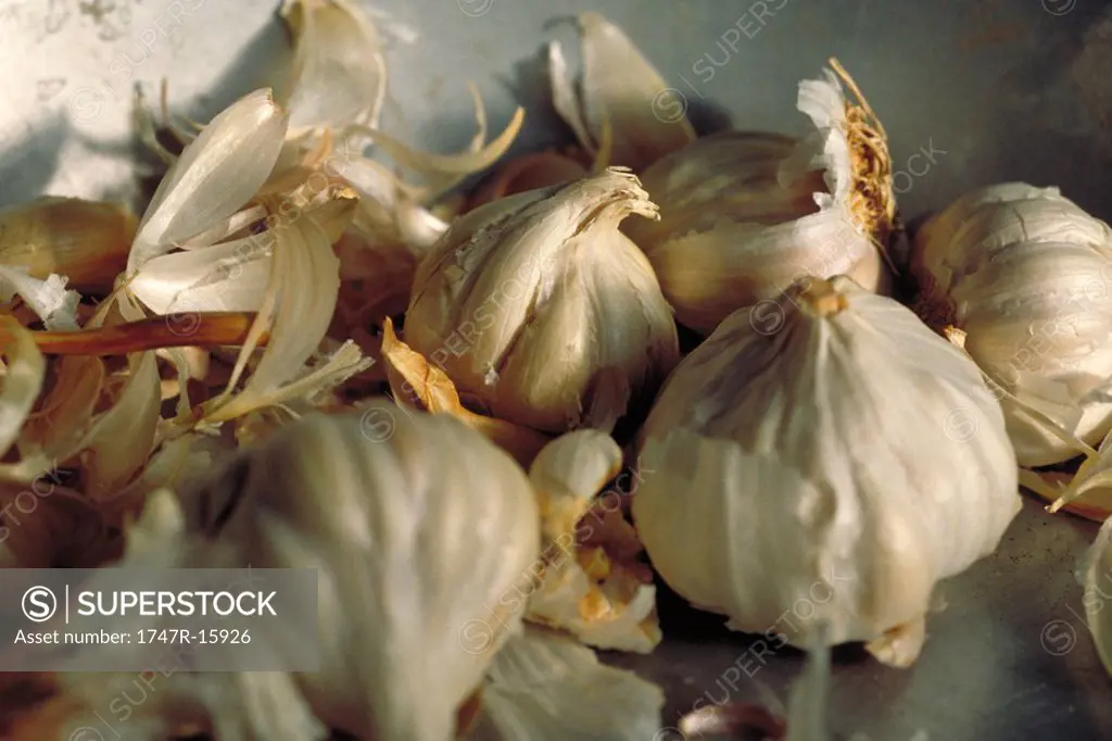 Fresh garlic, close-up