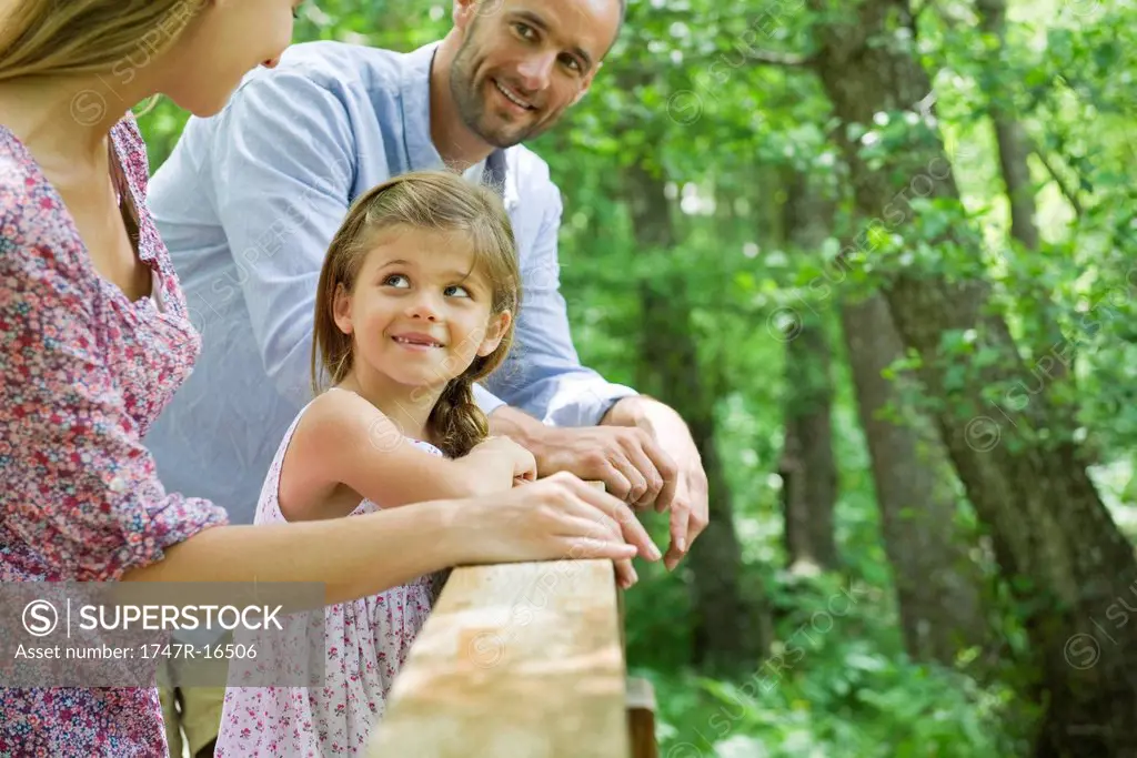Family spending time together outdoors