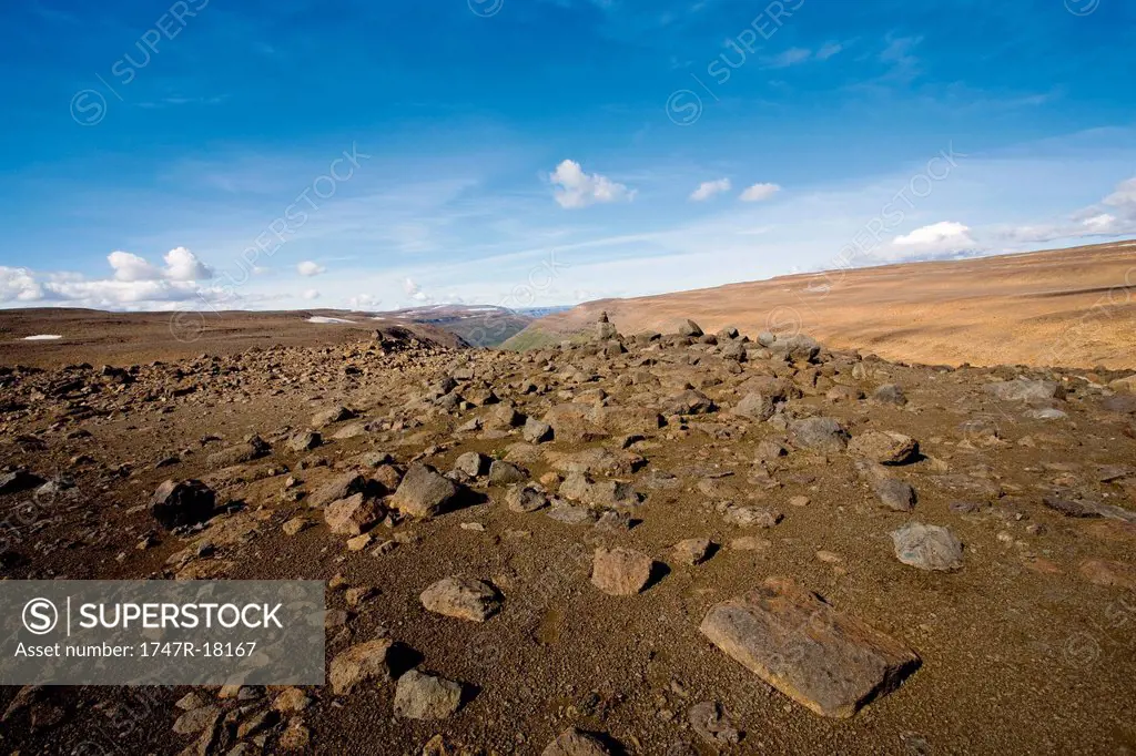 Barren landscape, Sprengisandur region, Iceland