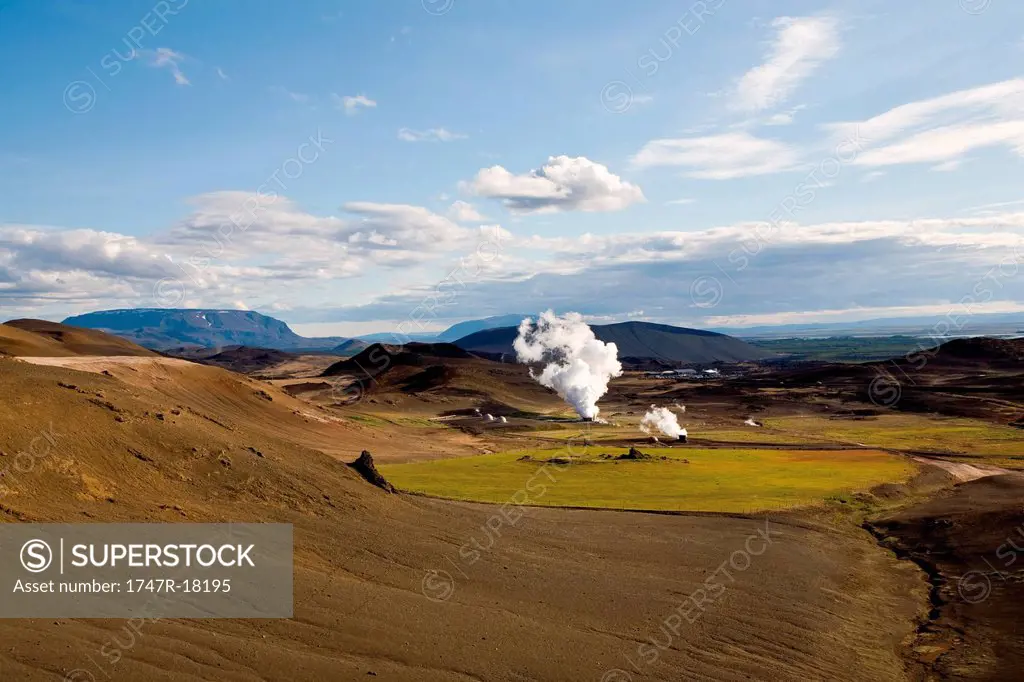 Geothermal power station, Krafla, Iceland