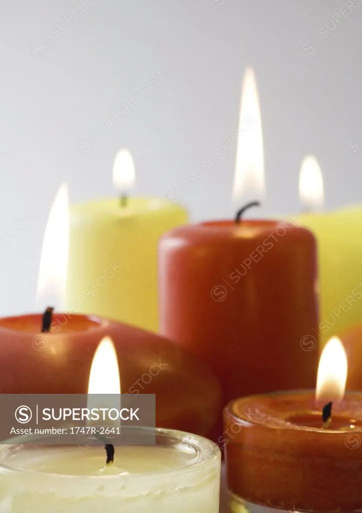 Candles burning