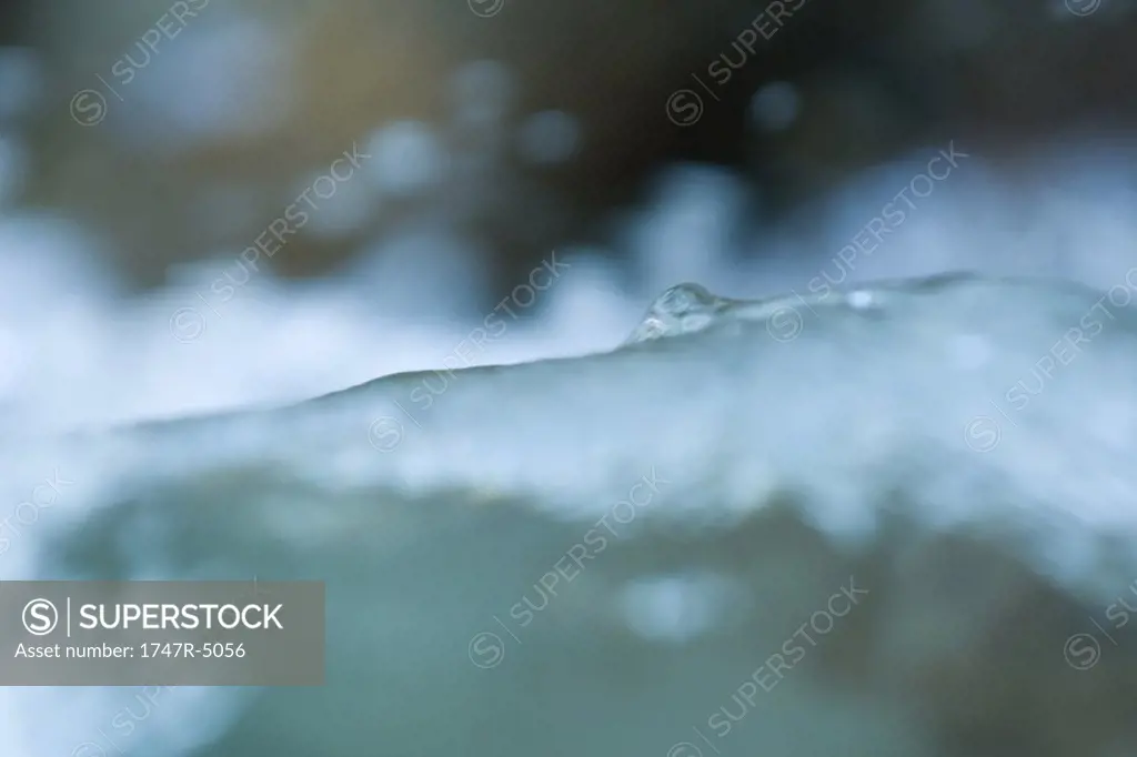 Surface of water, extreme close-up