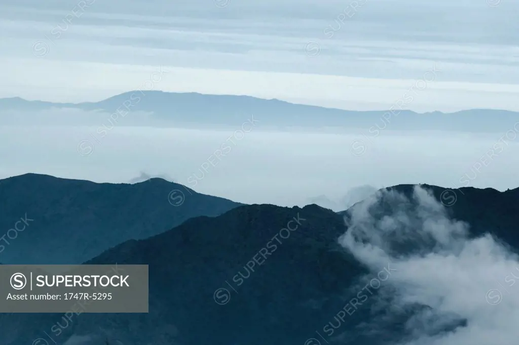 Misty mountainscape