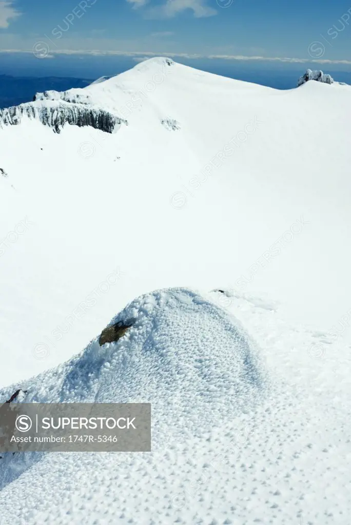 Snow-covered mountainous landscape