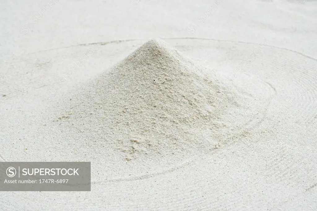 Mound of sand