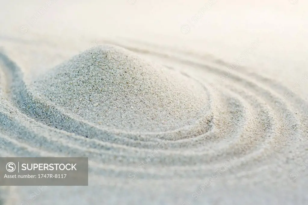 Mound of sand, close-up