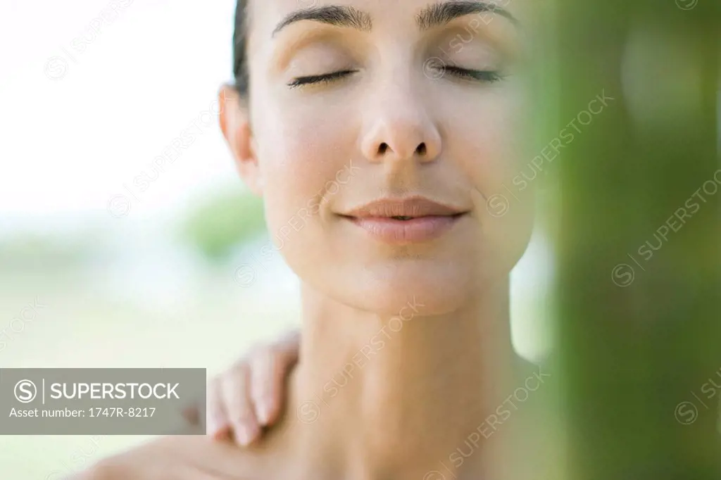 Woman having shoulder massage
