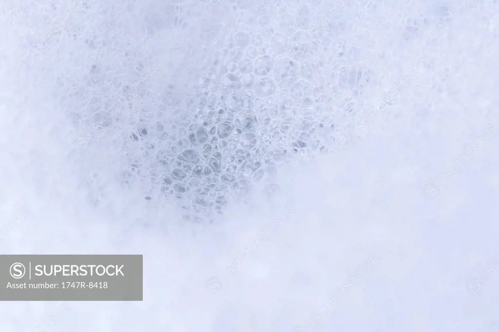 Soap foam, extreme close-up