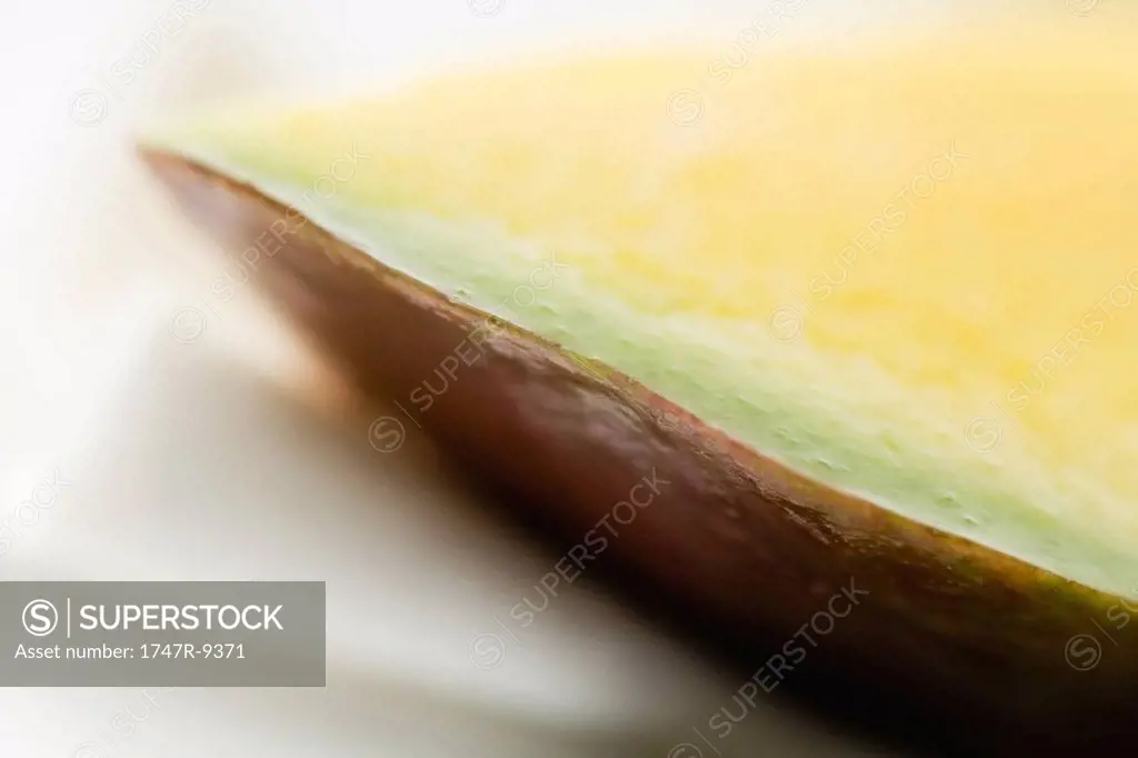 Apple slice, extreme close-up