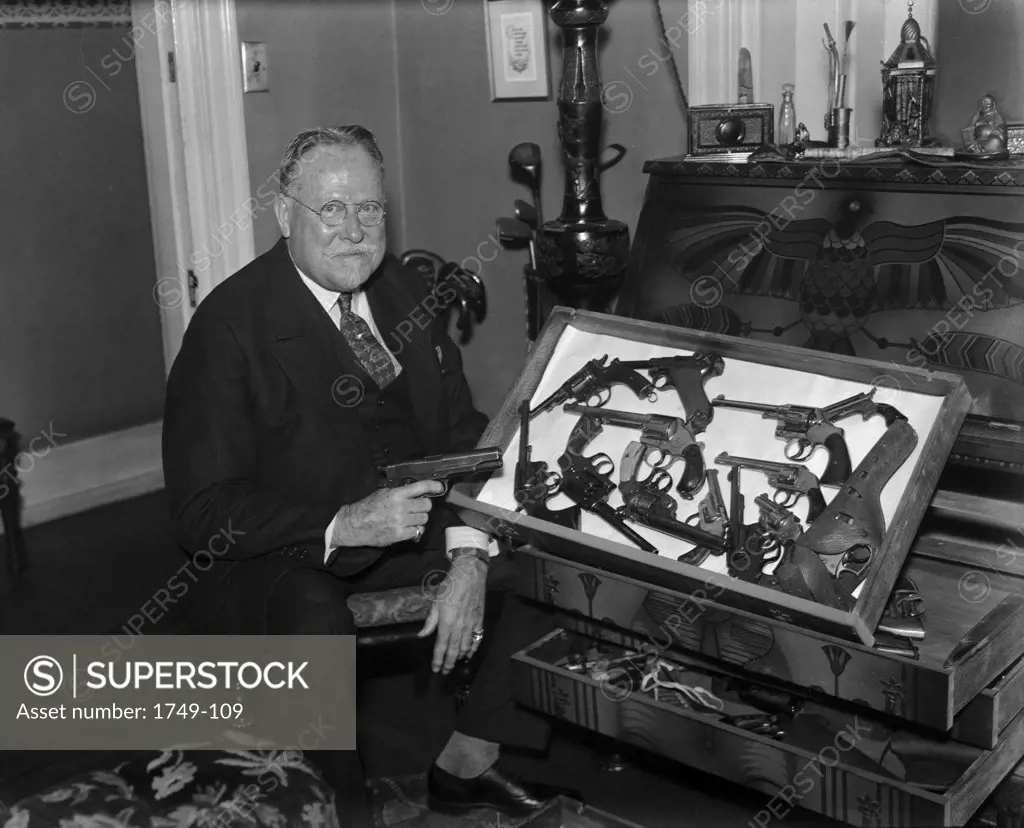 Gun Collector, Philadelphia, Pennsylvania, USA, 1931