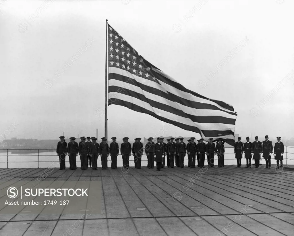 USS Saratoga, Philadelphia Naval Yard, Pennsylvania, USA, 1931