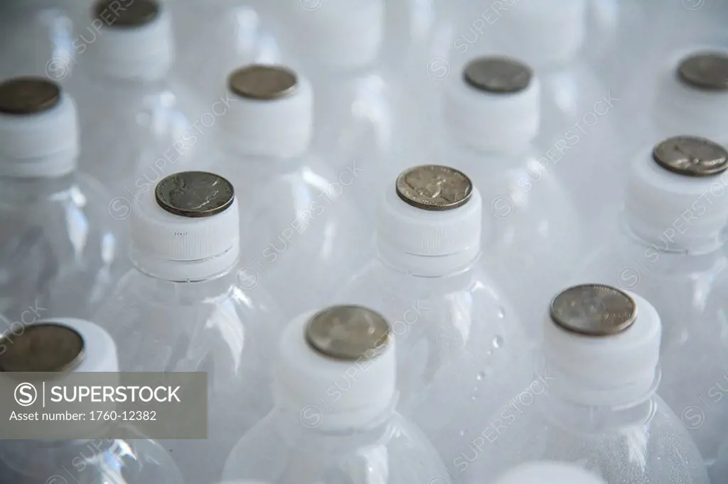 Hawaii, Oahu, Deposit fee of Five cents placed on each plastic water bottle cap