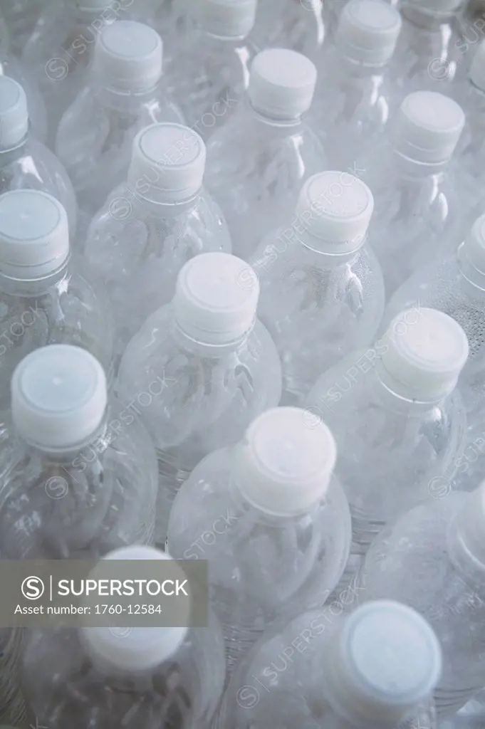 Hawaii, Oahu, Empty plastic water bottles