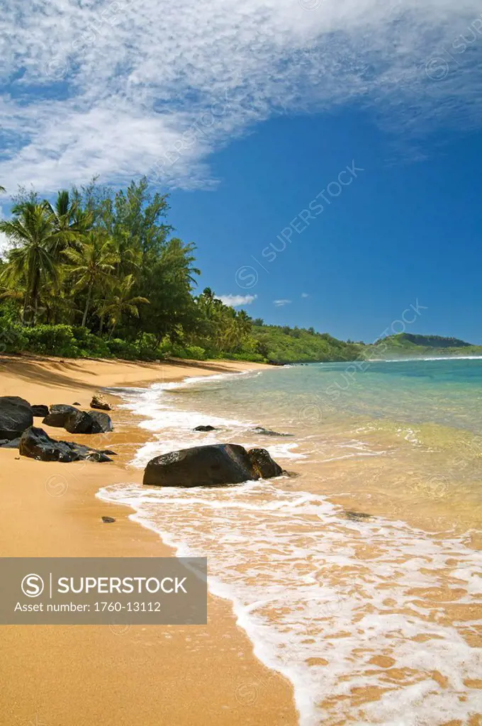 Hawaii, Kauai, Picture of Pila´a beach.