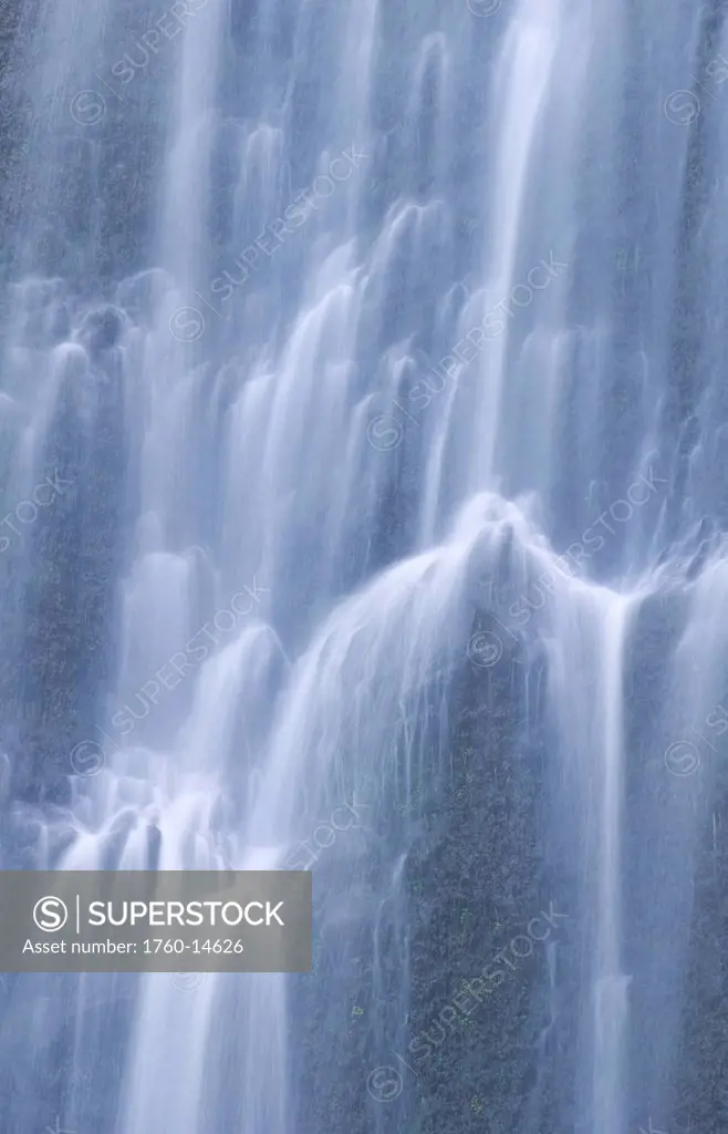 Hawaii, Maui, Haleakala National Park, Waimoku Falls, Amazing close up of the falls.