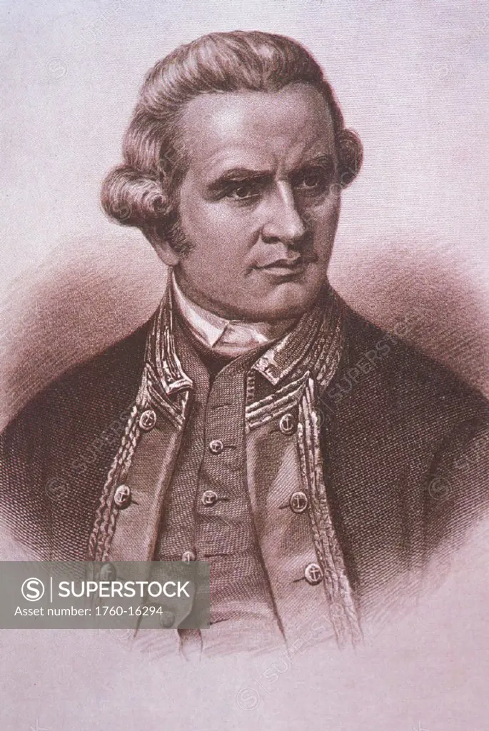 c.1846 Captain James Cook head shot