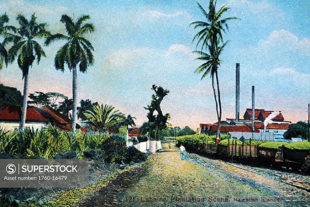 c.1910 Postcard, Hawaii, Maui, Lahaina, Pioneer Mill.