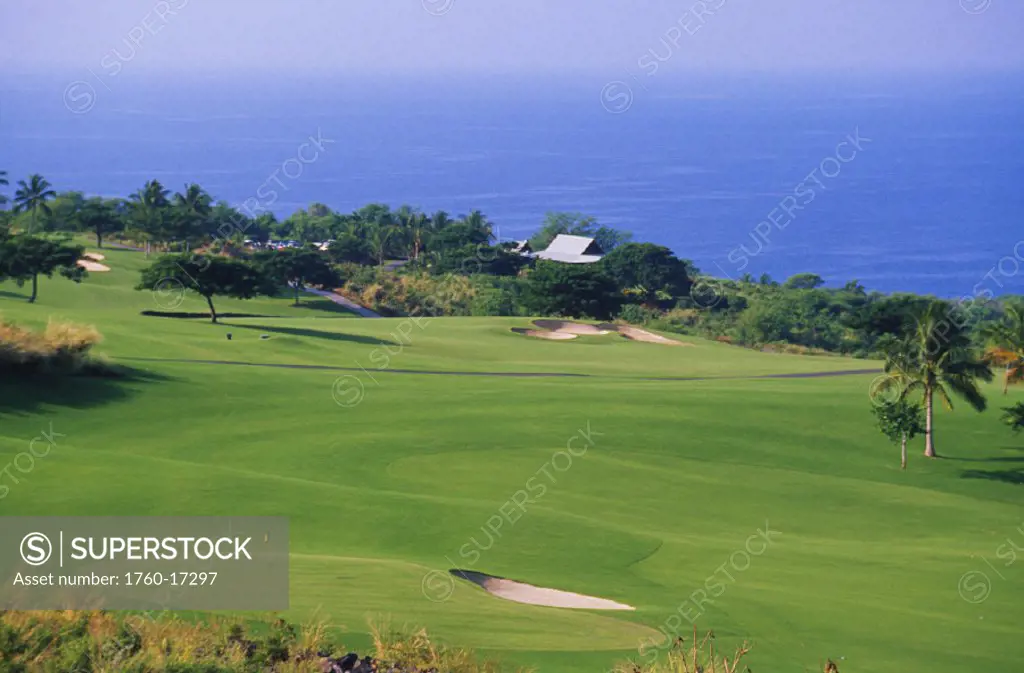 Hawaii, Big Island, South Kona, Hokulea Golf Course.
