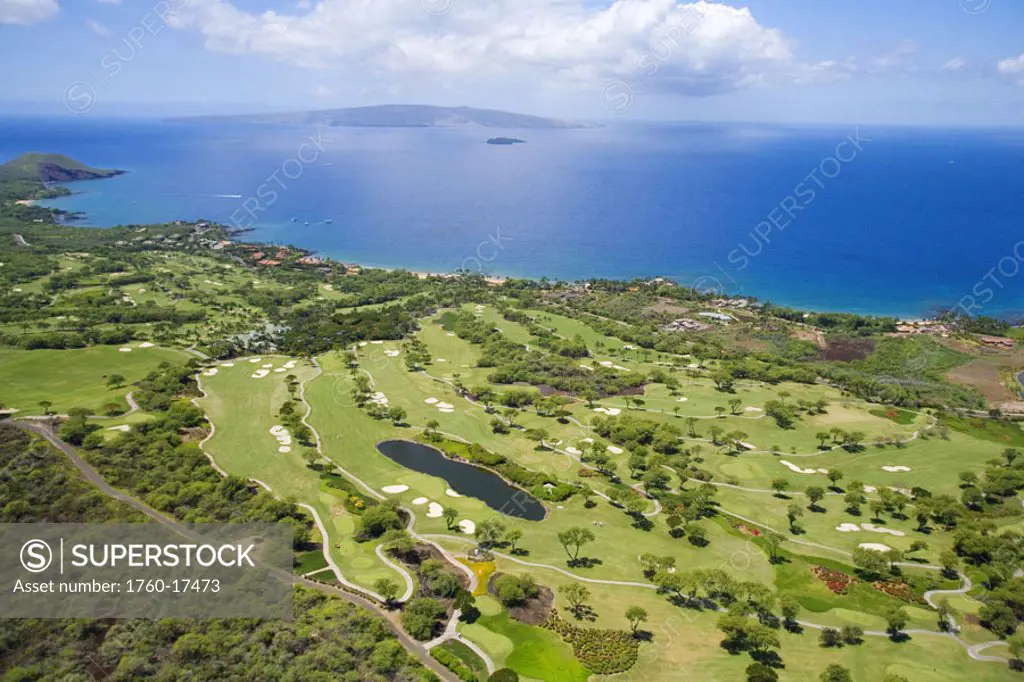 Hawaii, Maui, Wailea Gold and Emerald Golf Courses.