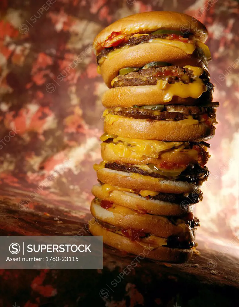 Mega cheeseburger, studio shot B1120