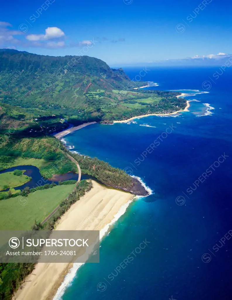 Hawaii, Kauai, Princeville, Haena beach, Bali Hai Point.