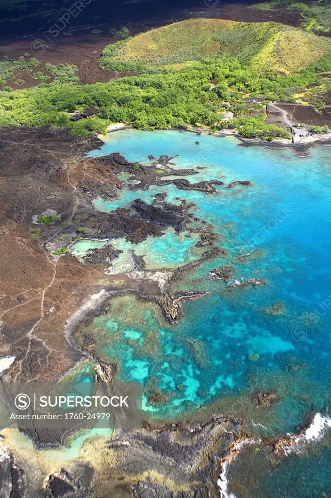 Hawaii, Maui, La Perouse Bay, Ahihi Kinau Natural Preserve, view from above