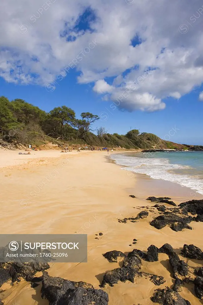 Hawaii, Maui, Makena State Park, Little Beach, famous nude beach