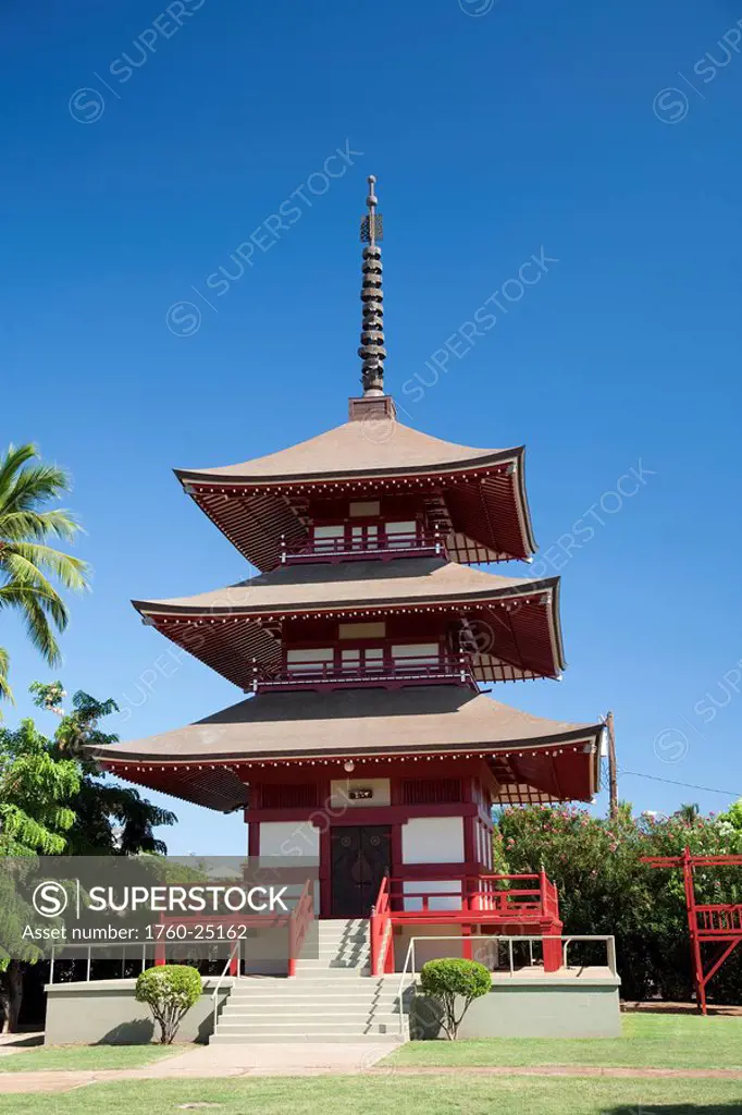 Hawaii, Maui, Lahaina, Jodo Mission Buddhist cultural park.