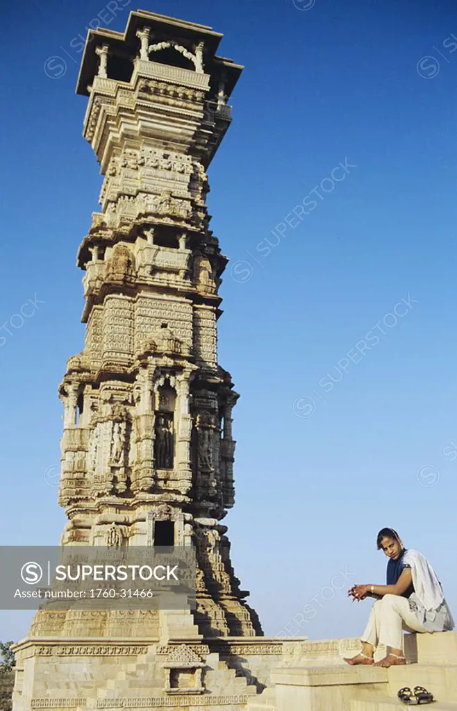 India, Rajasthan, Chittorgarh, Fort Chittorgarh, Tower of Fame