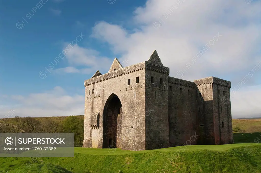 United Kingdom, Scotland, Hermitage Castle Near Newcastleton Is Only Semi-Ruined And Open To The Public During Summer.