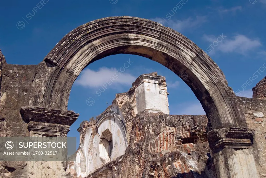 Guatemala, Antigua, The Ruined Remains Of La Recoleccion (A Church)