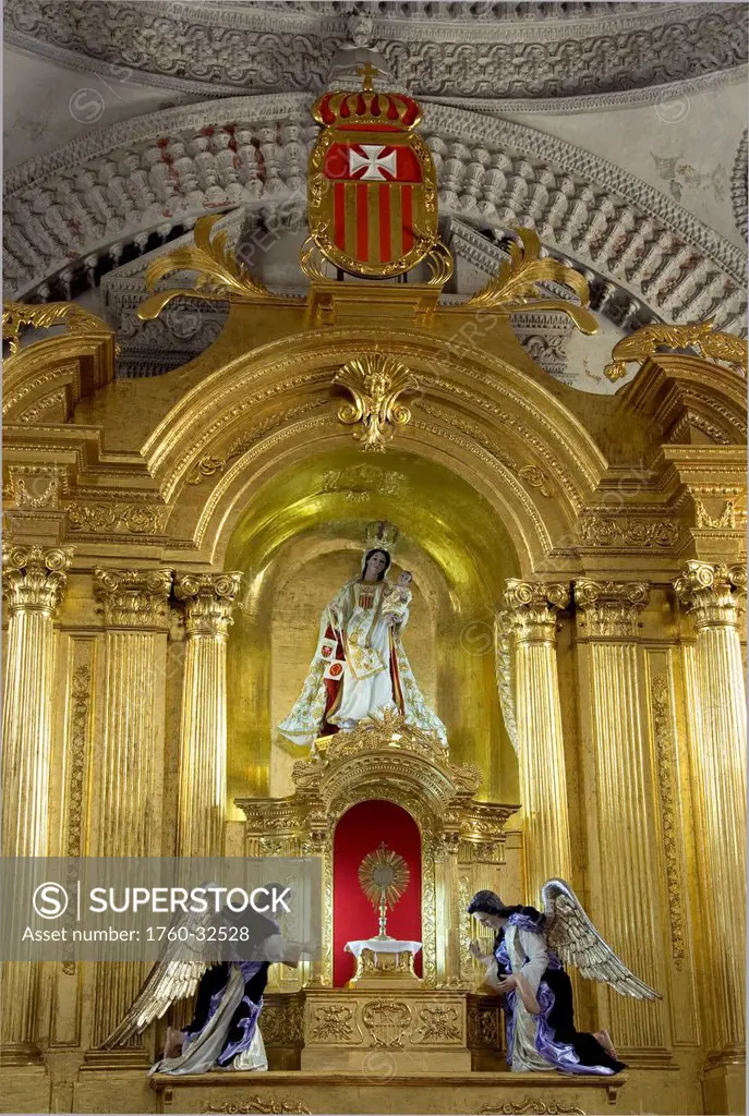 Guatemala, Antigua, Interior Of The Church Of Nuestra Senora De La Merced (Our Lady Of Mercy), The Main Altar