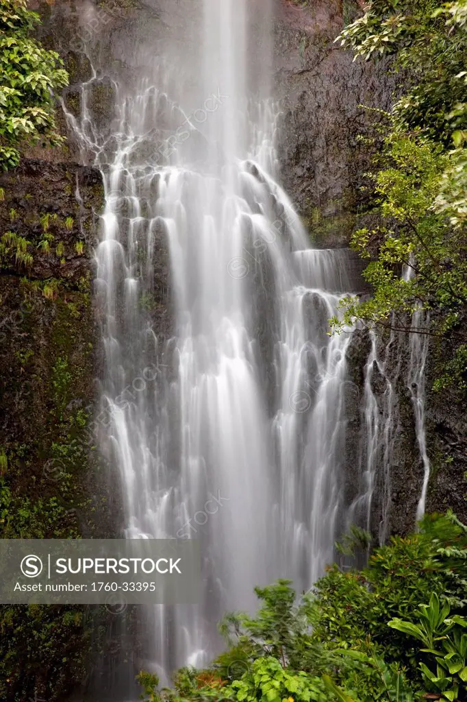 Hawaii, Maui, Kipahulu, Wailua Falls.