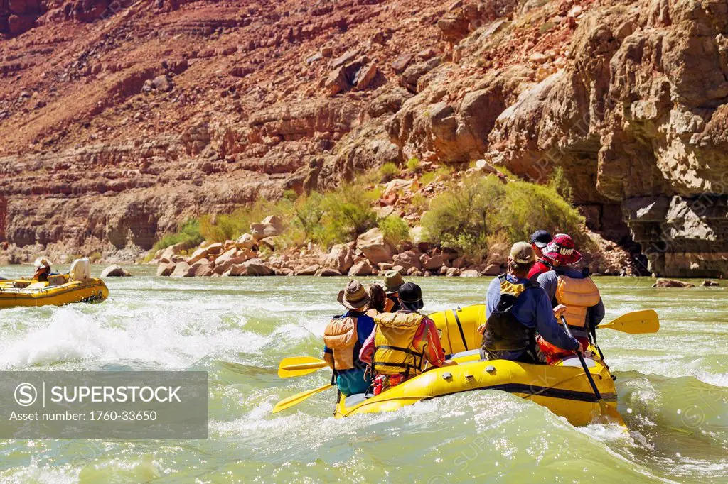 Arizona, Grand Canyon National Park, Rafting tour on the Colorado River. EDITORIAL USE ONLY.