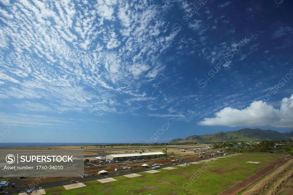 Airport on an hawaiian island; Hawaii, United States of America
