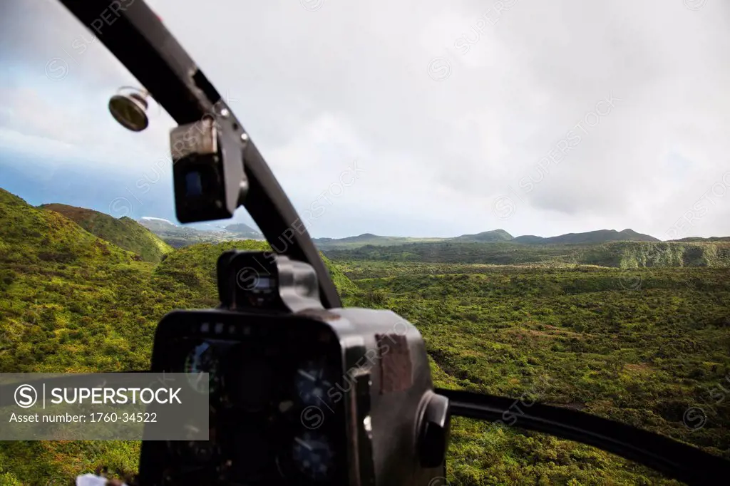 View of the rainforest from a helicopter; Hana, Maui, Hawaii, United States of America