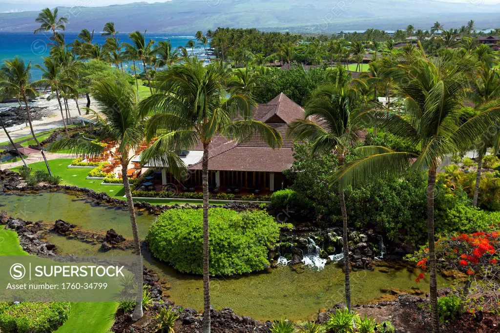 Canoe House restaurant at Mauna Lani Bay Hotel and Bungalows; Big Island, Hawaii, United States of America