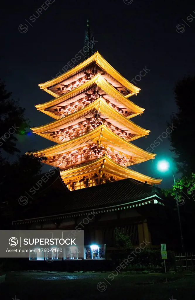 Japan, Tokyo, Asakusa, Senso_ji Temple, Five_story pagoda.
