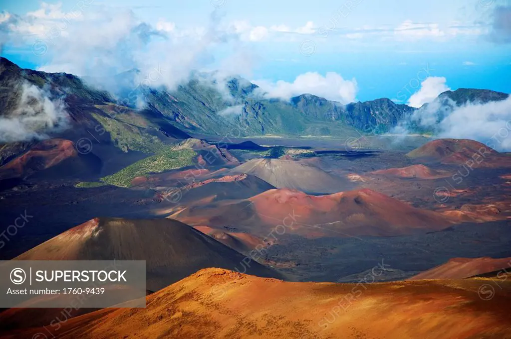 Hawaii, Maui, Haleakala National Park, Haleakala Crater.