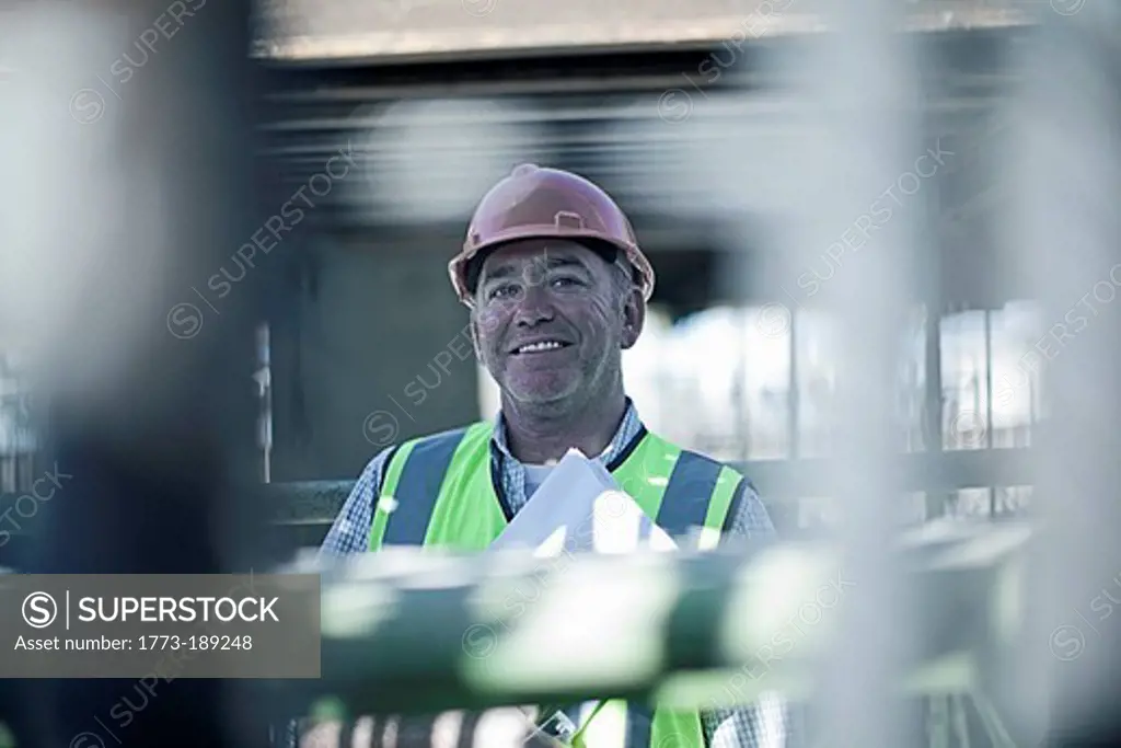 Construction worker standing on site