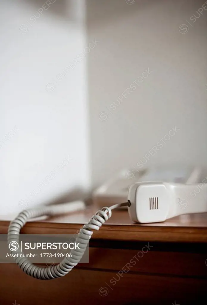 Telephone handset off the hook