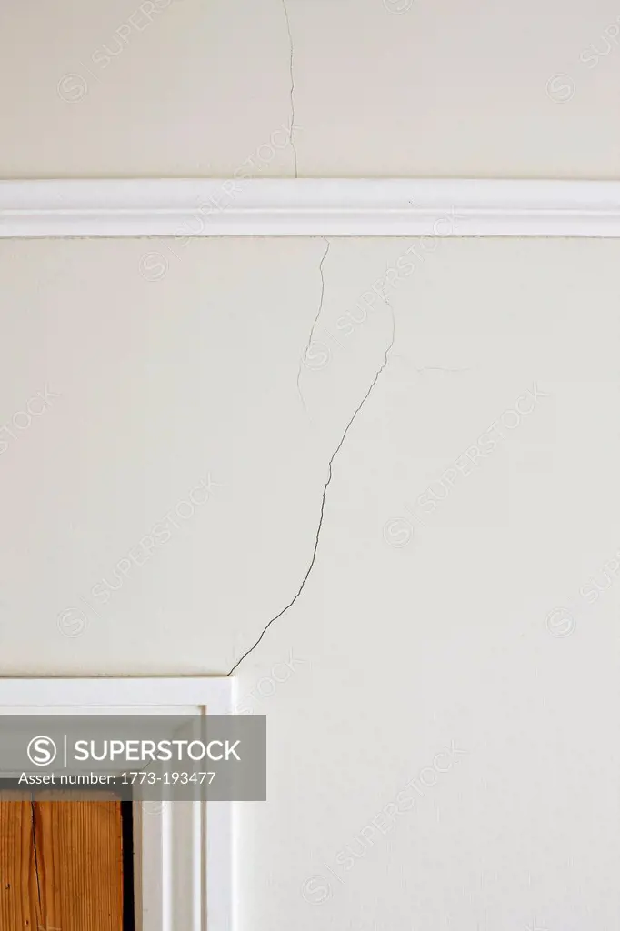 Crack above door frame