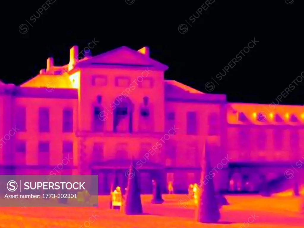 Ultraviolet light of Kensington Palace, London