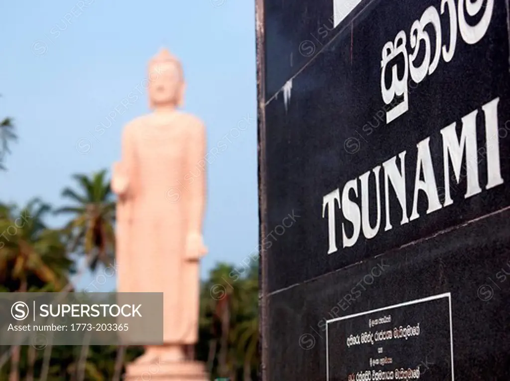Tsunami Memorial near the town Galle, Sri Lanka