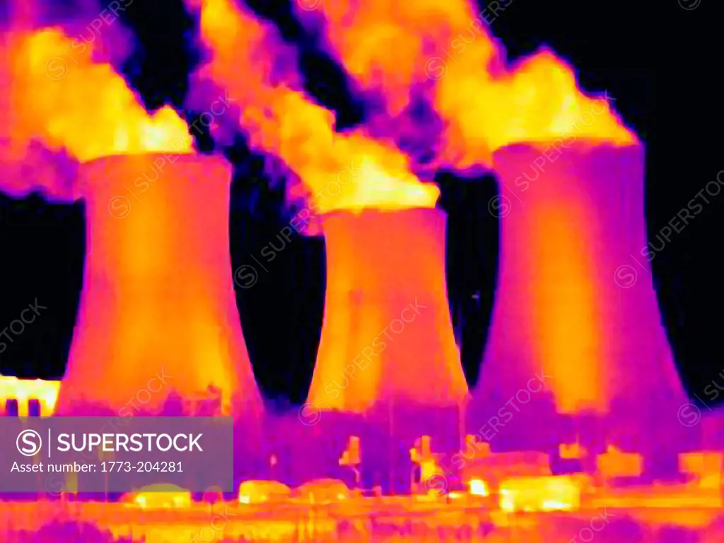 Power station, thermal image