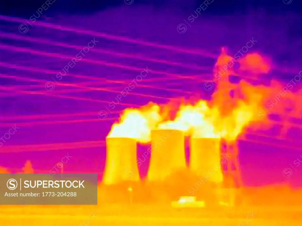 Power station, thermal image