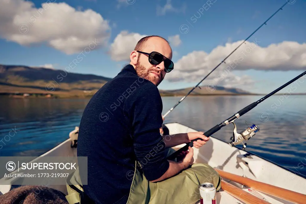 Man on fishing trip